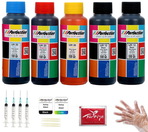 Hp Gt Serisi Tanklı Yazıcılar İçin +++plus Mürekkep Seti 5x100 Ml.
