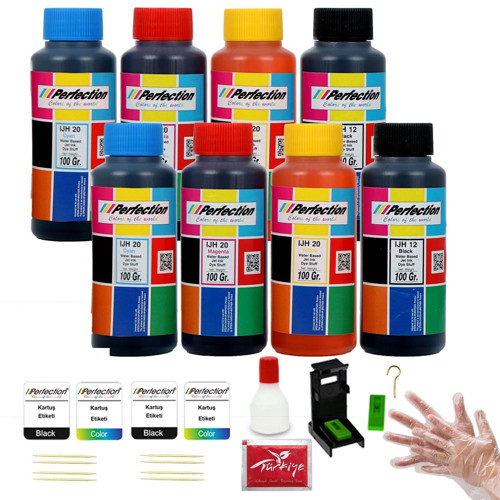 Canon Pixma Pg 560 / Cl 561 Uyumlu Mürekkep Dolum Seti Aparatlı Solüsyonlu 8X100 Gr.