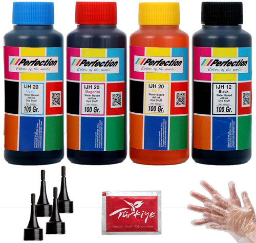 Epson L Serisi Tanklı Yazıcılar İçin +++plus Mürekkep Seti 4x100 gr.