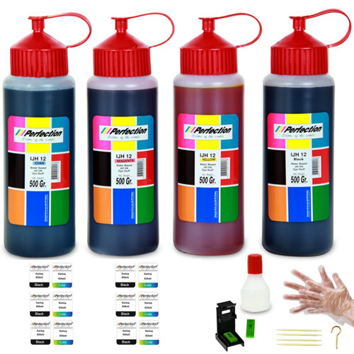 HP Uyumlu Deskjet İnk Advantage 2900 Muadil Kartuş Dolum Seti 4 X 500 gr. Kartuş No : 654