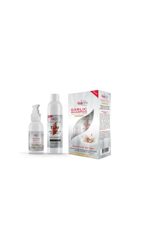 Sarımsaklı Şampuanı 400 Ml + Saç Bakım Serumu 100 Ml