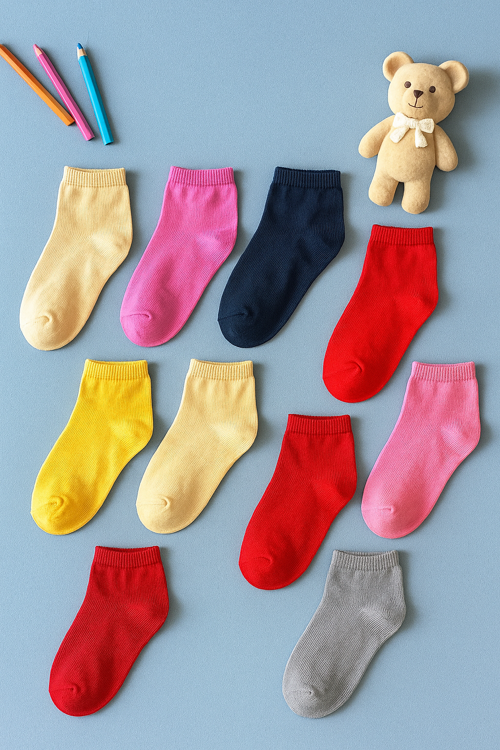 Çocuk 10'lu Karışık Sürpriz Paket Step Çorap