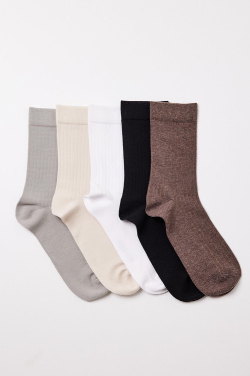 5'li Paket Unisex Soket Çorap