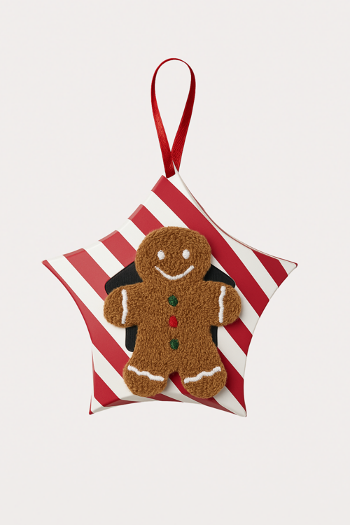 Kadın Ginger Breadman Kutulu Yılbaşı Soket Çorap
