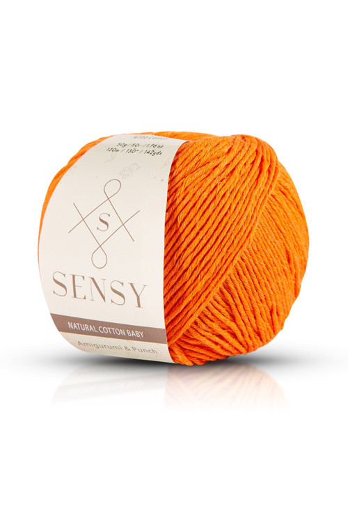Premium Amigurumi Ipi Punch (PANÇ) Baby Soft Cotton 50 gr Örgü Ip Portakal