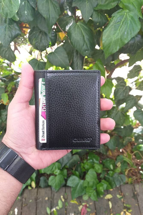 Siyah Deri Erkek Cüzdan