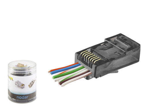 ieg™ Cat6 Ez Rj45 Konnektör - 100 Adet Siyah / Özel Plastik Kutulu ND2402