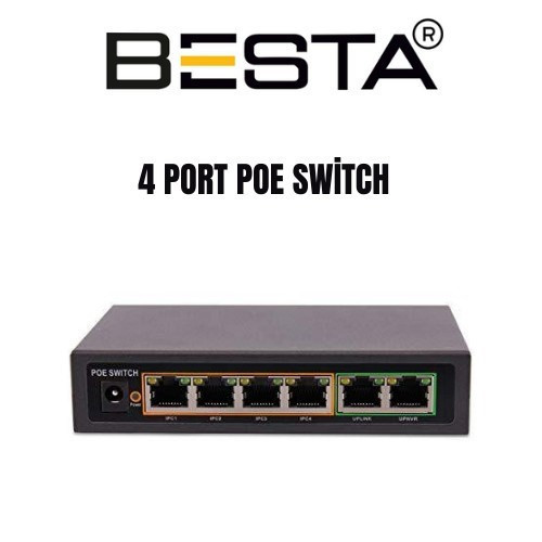 Büro Ev Ofis Cihazları için 4PORT Poe Switch