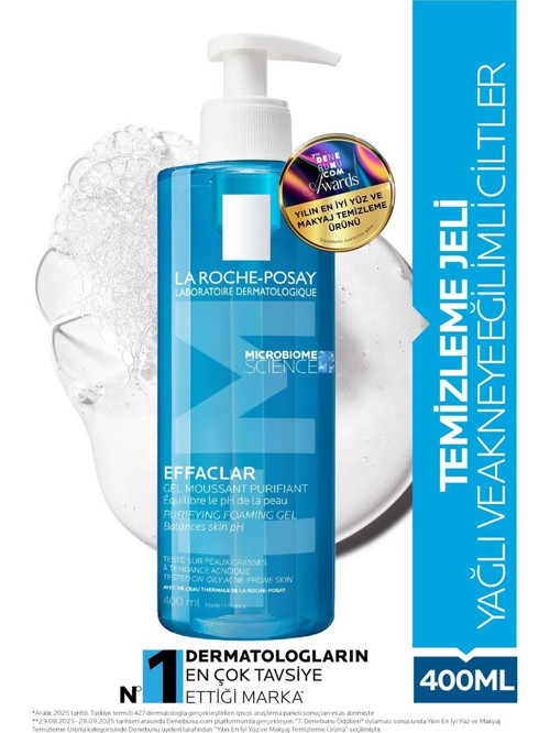 Effaclar Yağlı ve Akneye Eğilimli Ciltler Için Yüz Temizleme Jeli 400 ml