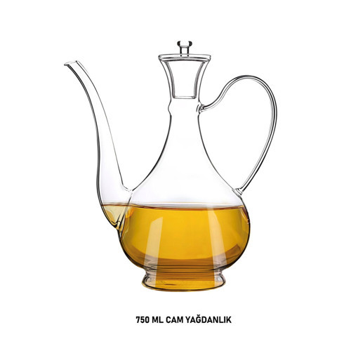 MİEN İbrik Model 750 ML Cam Yağdanlık – Şık Tasarım