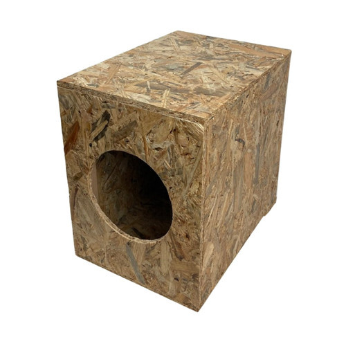Kedi Evi Dış Ortam Uygun Ahşap Kedi Evi OSB 43x41x29 cm