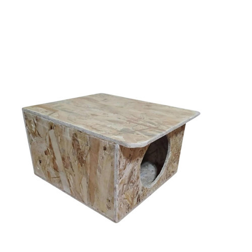 Kedi Evi Dış Ortam Uygun Ahşap Kedi Evi OSB 35x33x23 cm - CAT31