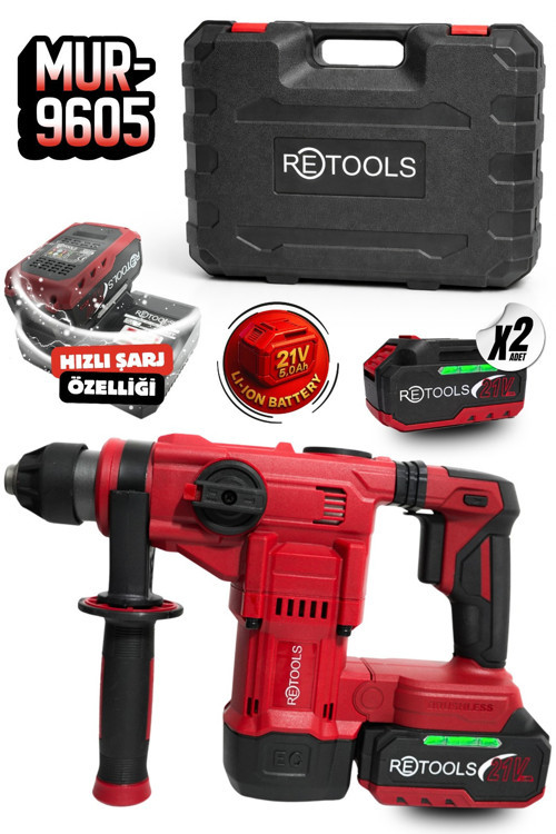 MUR-9605 RETOOLS BORDO 5 KG AKÜLÜ KIRICI DELİCİ