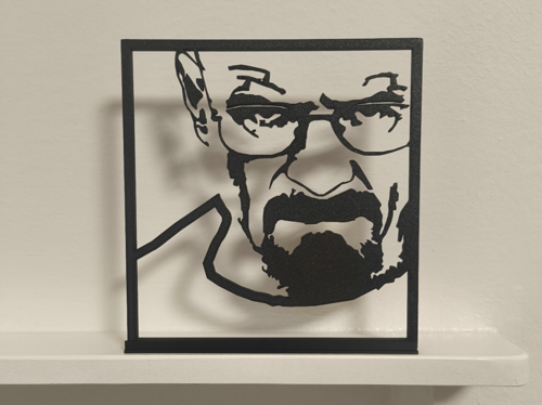 Walter White Portresi Duvar Süsü Kapı Süsü