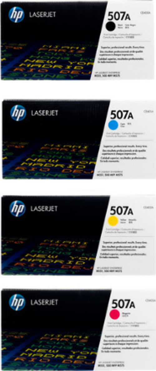 (507A) CE400A/CE401A/CE402A/CE403A Orjinal Toner Takımı