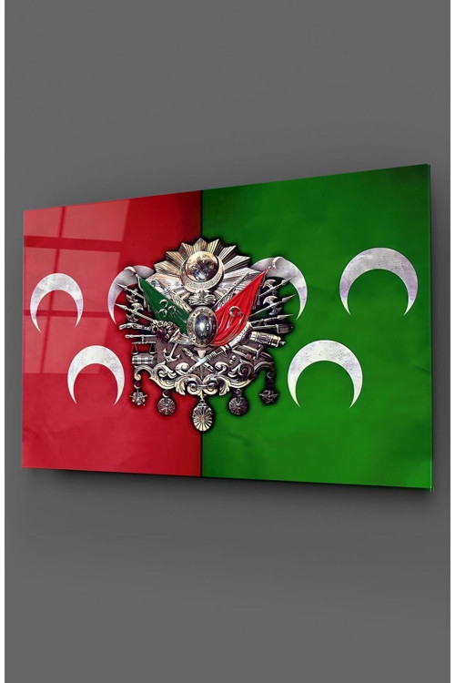 Osmanlı Devlet Arması Cam Tablo