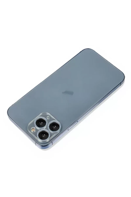 Newface İphone 11 Pro Max Shine Kamera Lens Koruma Cam - Sierra Blue