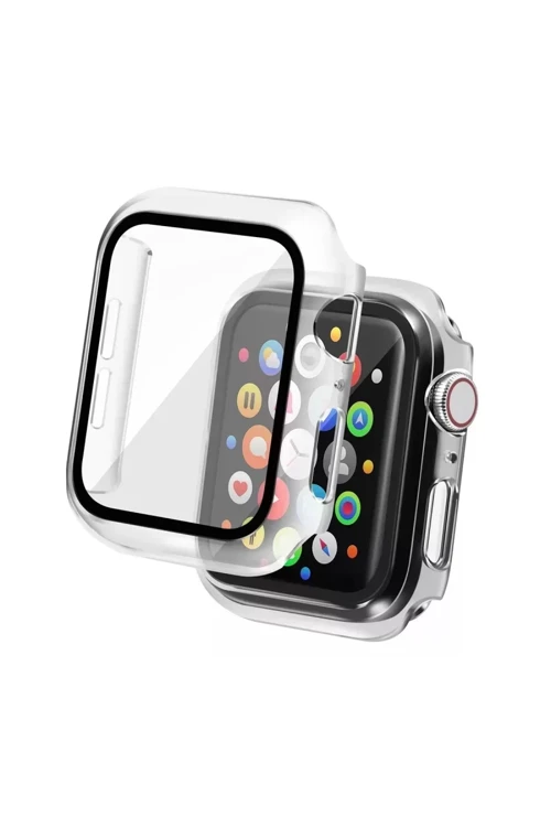 Newface Apple Watch 42Mm Camlı Kasa Ekran Koruyucu - Şeffaf