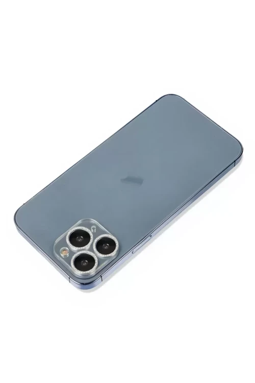 Newface İphone 11 Pro Max Shine Kamera Lens Koruma Cam - Gümüş
