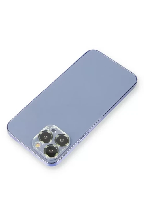 Newface İphone 13 Pro Max Metal Kamera Lens Koruma Cam - Koyu Yeşil