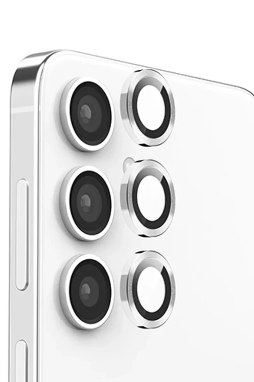 Newface Samsung Galaxy S25 Raze Metal Kamera Lens - Gümüş
