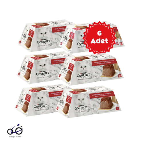 Revelations Sığır Etli Kedi Yaş Maması 2x57grx6 ADET