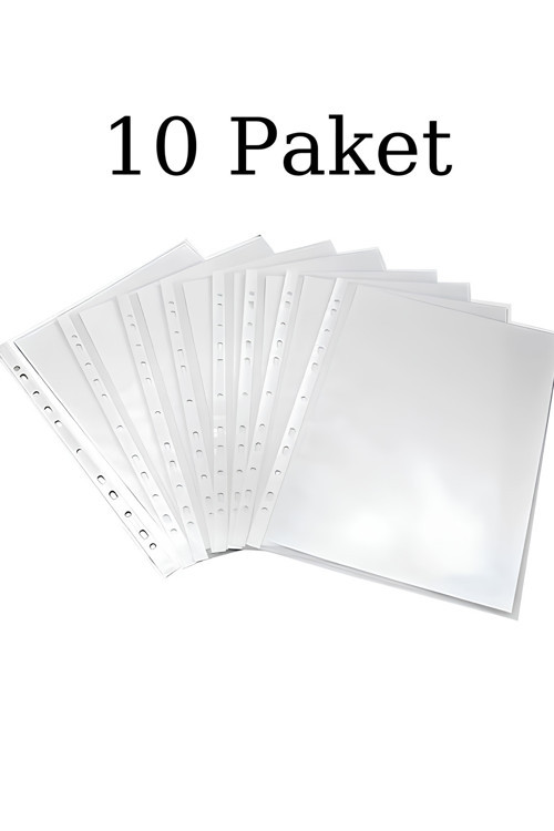 Extra Şeffaf Poşet Dosya - 10 Paket (1000 Adet) Dayanıklı ve Kullanışlı