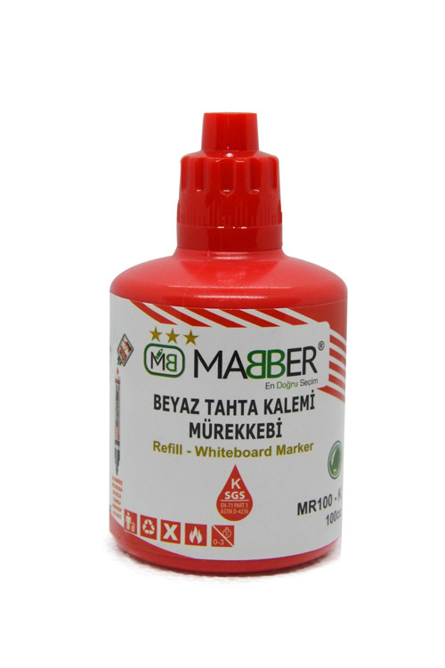 Maber 100 Cc Kırmızı Tahta Kalem Mürekkebi