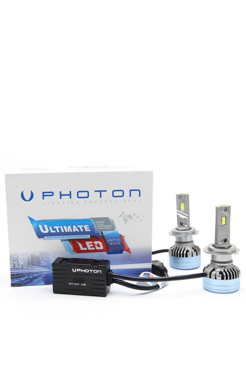 ULTİMATE H11 +5PLUS 12-24V 9500 LÜMENS ARCTİC WHITE LED HEADLIGHT