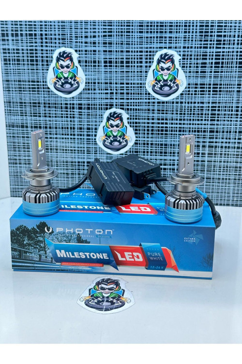 Milestone H7 15000 Lumens Black Katana Edition Led Xenon şimşek etki