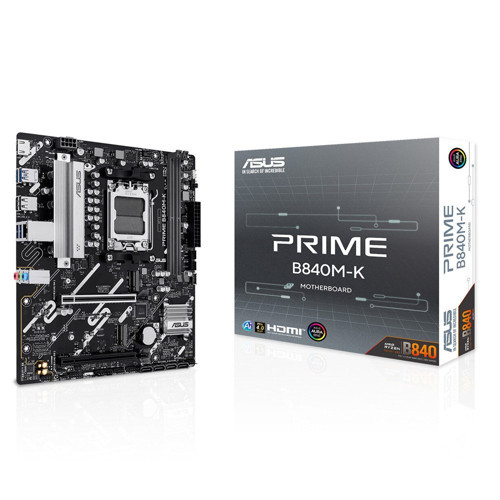 PRIME B840M-K AMD B840 Soket AM5 DDR5 8000MHz (OC) mATX Anakart