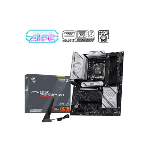 MAG X870E GAMING MAX WIFI AM5 DDR5 8200MT/s 3xM.2 Wi-Fi 7 ATX Anakart
