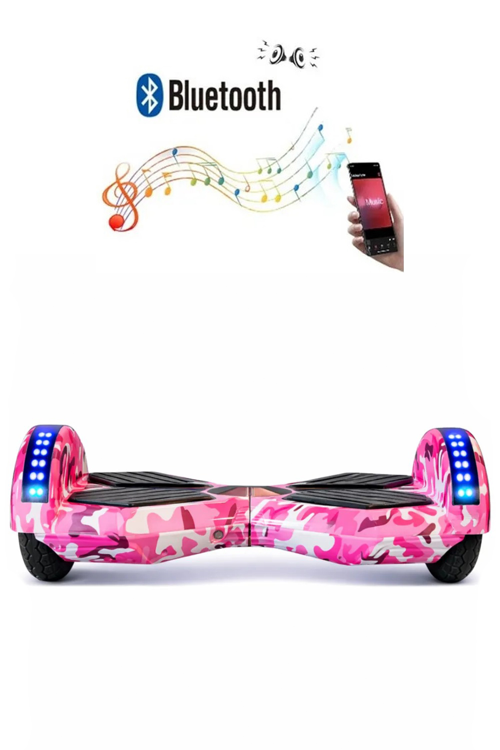 Smart Balance Elektrikli Kaykay Hoverboard 8.5 inch Akıllı Denge Ledli Bluetooth Hoparlörlü D05