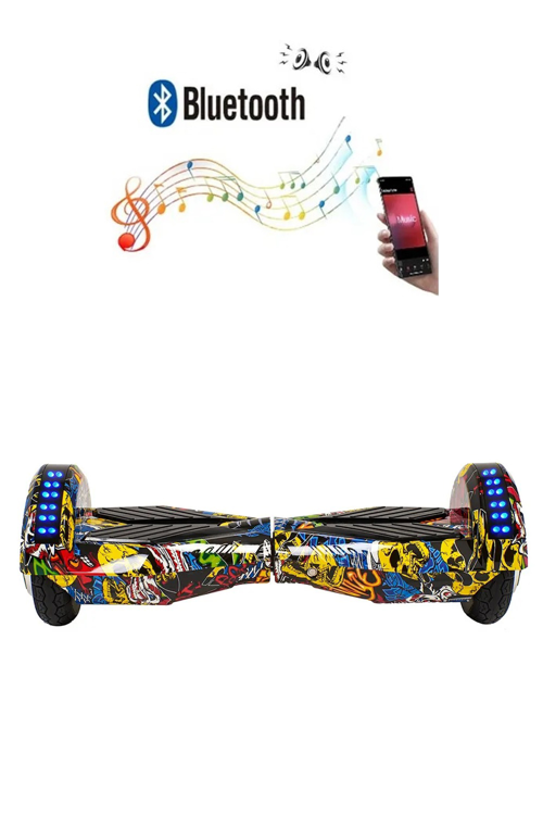 Smart Balance Elektrikli Kaykay Hoverboard 8.5 inch Akıllı Denge Ledli Bluetooth Hoparlörlü D01