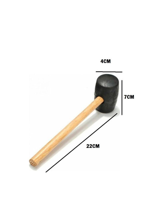 Çekiç Ağaç Saplı Fiber Kauçuk Tokmak 22X4X7Cm