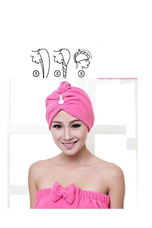 Mikrofiber Boya Maske Saç Havlusu Sarı
