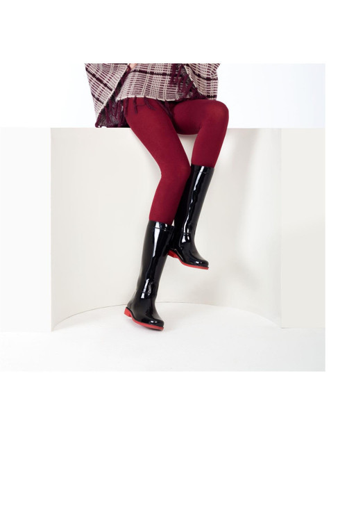 Viskon Külotlu Çorap Bordo