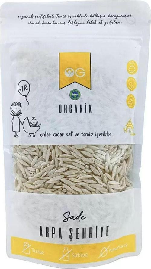 Organik Sade Arpa Şehriye 250 Gr 7 Ay