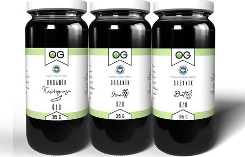 Organik Sertifikalı Özler Seti 315 gr - Keciboynuzu,Dut,Üzüm