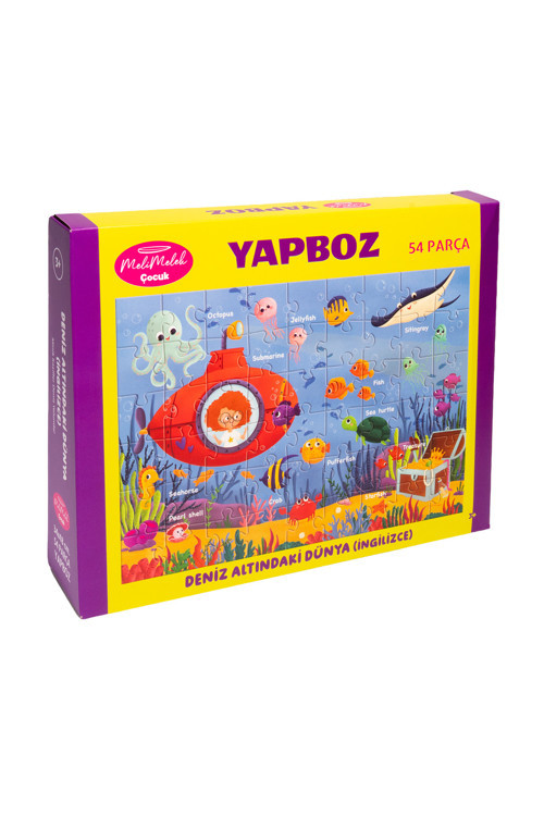 Çocuk Yapboz Puzzle - Deniz Altındaki Dünya (İngilizce) (Ceyda Düvenci)