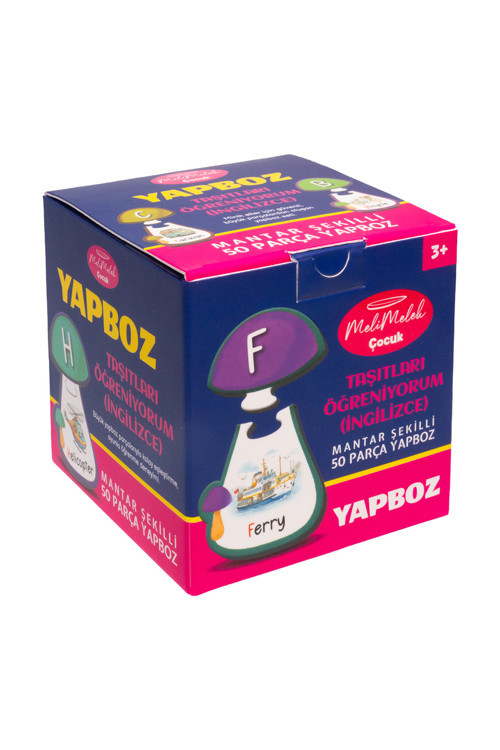 Çocuk Yapboz Puzzle - Taşıtları Öğreniyorum (İngilizce) (Ceyda Düvenci)