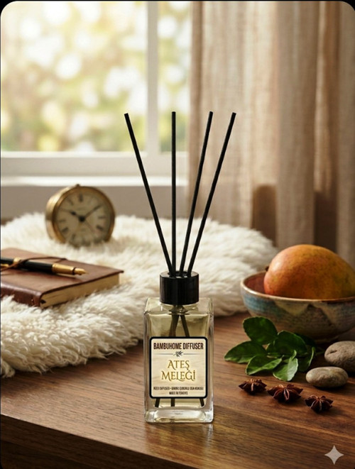 Oda Ofis Ortam Kokusu ATEŞ MELEĞİ ANGEL PARFÜM 100 ML ARWEN BAMBUHOME DIFFUSER
