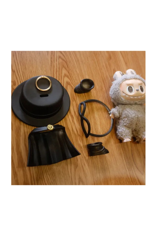 4 Parça Ayakkabı Şapka Pelerin Gözlük Aksesuar Seti Labubu (Oyuncak Bebek dahil değildir.)