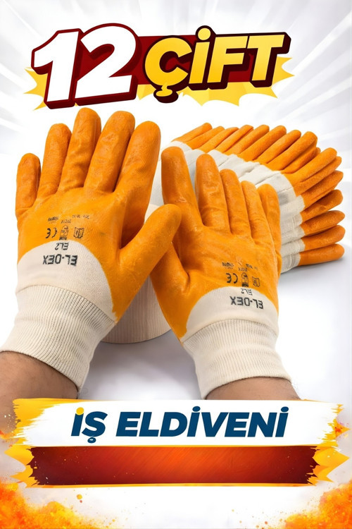 EL-DEX NİTRİL ELDİVEN NO:10/XL (12 Adet)