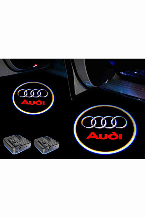 Audi Araçlar Için Pilli Yapıştırmalı Kapı Altı Led Logo