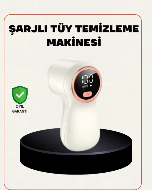 Şarjlı Tüy Temizleyici Paslanmaz Çelik Bıçaklı