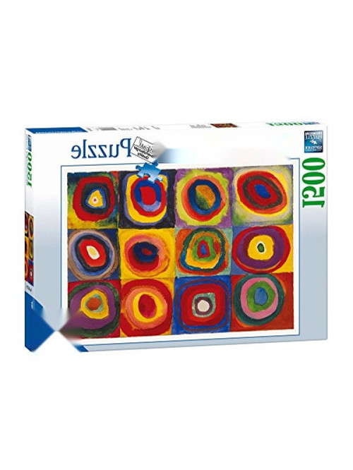 Kandinsky'nin 1913 Tarihli Kareler Tablosu - 1500 Parça Puzzle