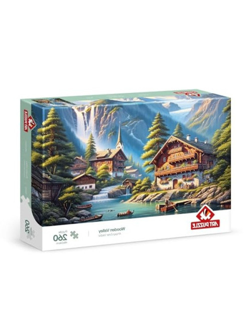 260 Parça Ahşap Evler Vadisi Temalı Puzzle