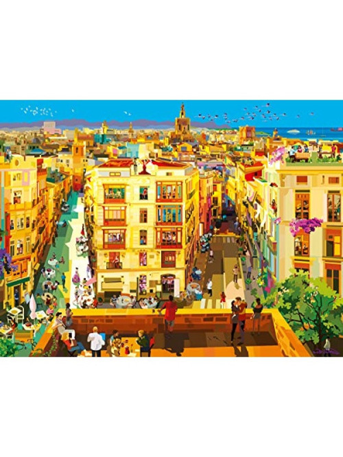 1500 Parçalı Valensiya'da Yemek Temalı Puzzle
