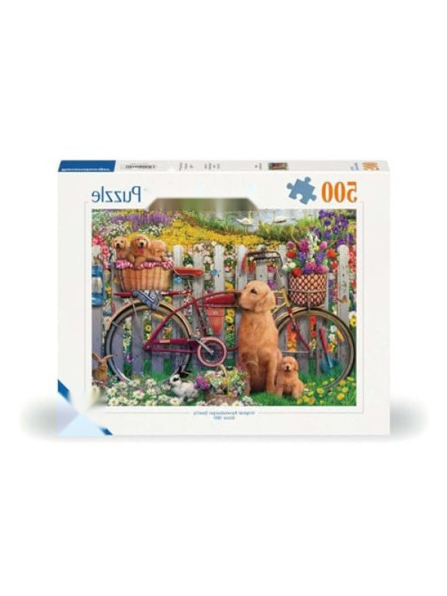 500 Parçalı Bahçede Köpekler Temalı Puzzle